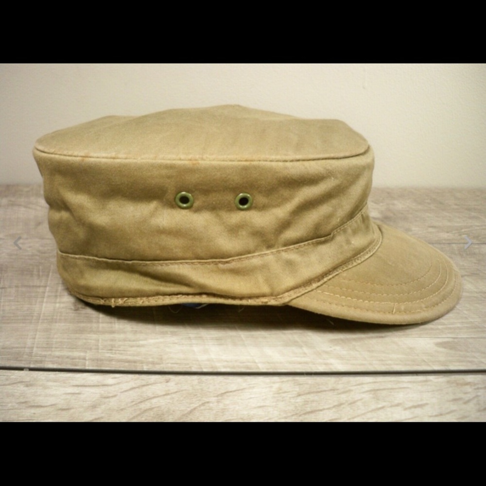 Vtg US Army Sateen Guardsman Hat Cap Size 7 1/4